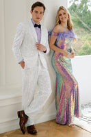 Load image into Gallery viewer, Men's Slim Fit 2 Piece Suit One Button Notched Lapel Tuxedo