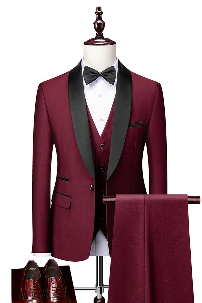Load image into Gallery viewer, Grey Men's 2-Piece Suits