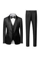 Load image into Gallery viewer, Black Men's 2-Piece Suits Shawl Lapel