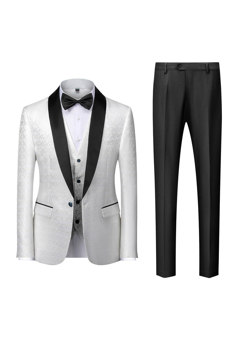 Load image into Gallery viewer, Black Men's 2-Piece Suits Shawl Lapel