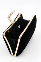 Load image into Gallery viewer, Burgundy Velvet Shoulder Chain Bag