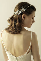 Load image into Gallery viewer, Rhinestone Flower Bridal Tiara