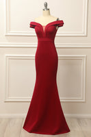 Load image into Gallery viewer, Mermaid Off the Shoulder White Wedding Dress