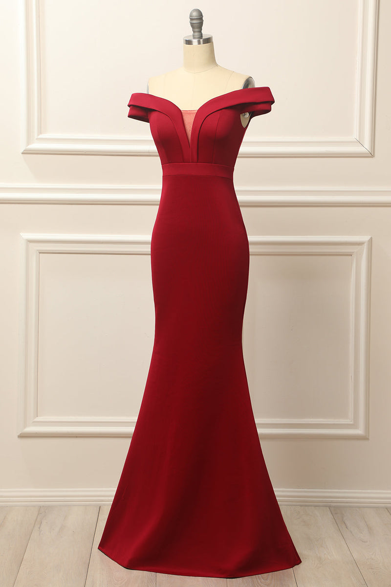 Load image into Gallery viewer, Mermaid Off the Shoulder White Wedding Dress