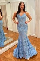 Load image into Gallery viewer, Green Mermaid Strapless Prom Dress with Lace