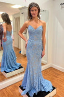 Load image into Gallery viewer, Green Mermaid Strapless Prom Dress with Lace