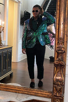 Load image into Gallery viewer, Dark Green Shawl Lapel 2 Piece Men's Prom Suits