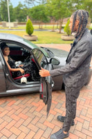 Load image into Gallery viewer, Black Shawl Lapel Jacquard 2 Piece Men's Prom Suits