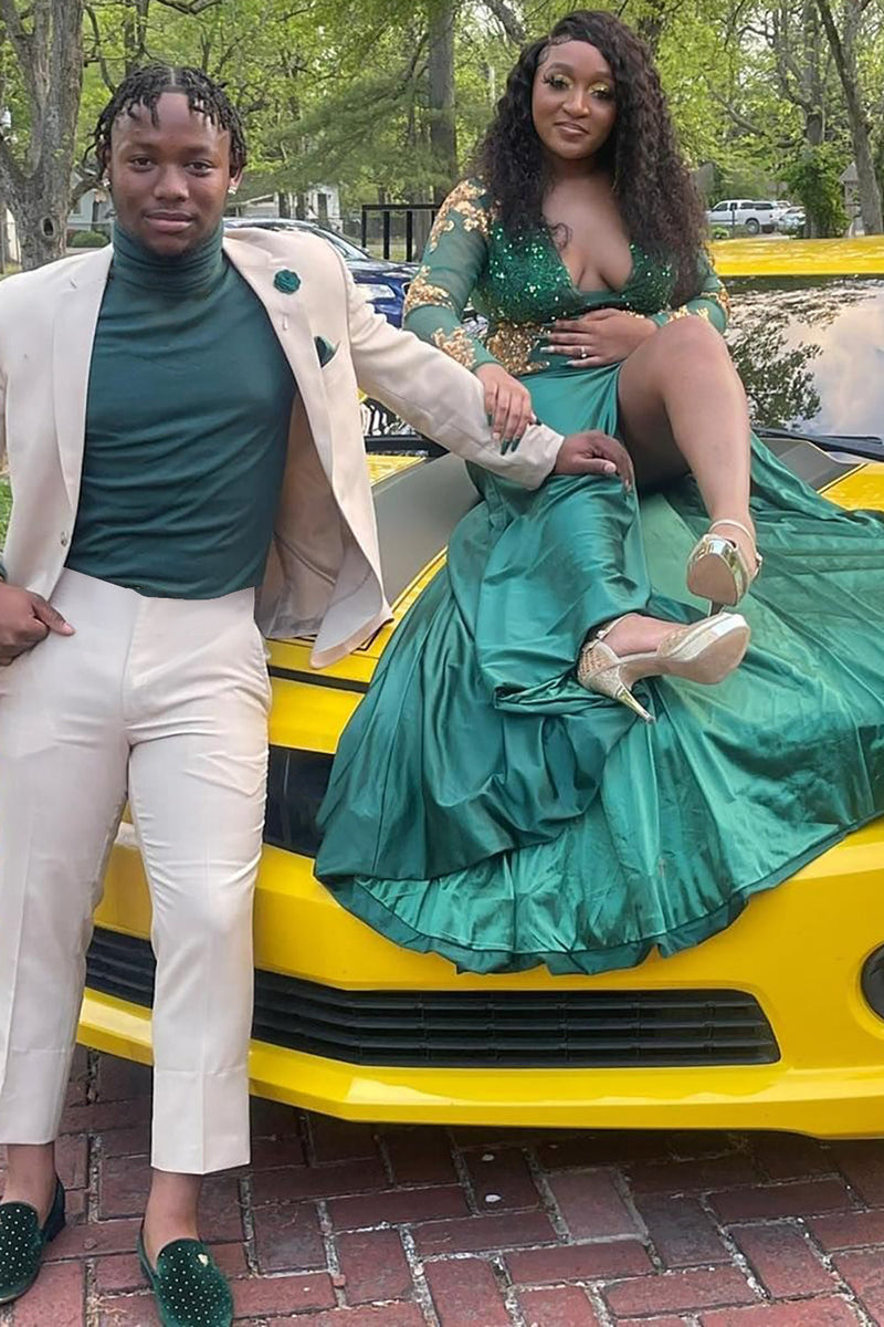 Load image into Gallery viewer, Ivory Notched Lapel 2 Piece Men's Prom Suits