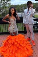 Load image into Gallery viewer, White Notched Lapel Print 2 Piece Men's Prom Suits