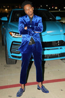Load image into Gallery viewer, Royal Blue Peak Lapel 2 Piece Men's Prom Suits