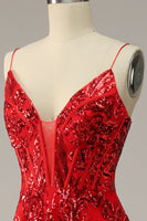 Load image into Gallery viewer, A Line Spaghetti Straps Princess Prom Dress with Criss Cross Back