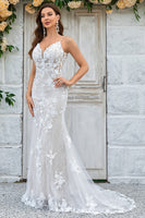 Load image into Gallery viewer, Ivory Mermaid Lace Long Wedding Dress