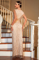 Load image into Gallery viewer, Short Sleeves Sequins Sparkly Party Dress