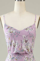 Load image into Gallery viewer, Black White Flower Boho Chiffon Bridesmaid Dress