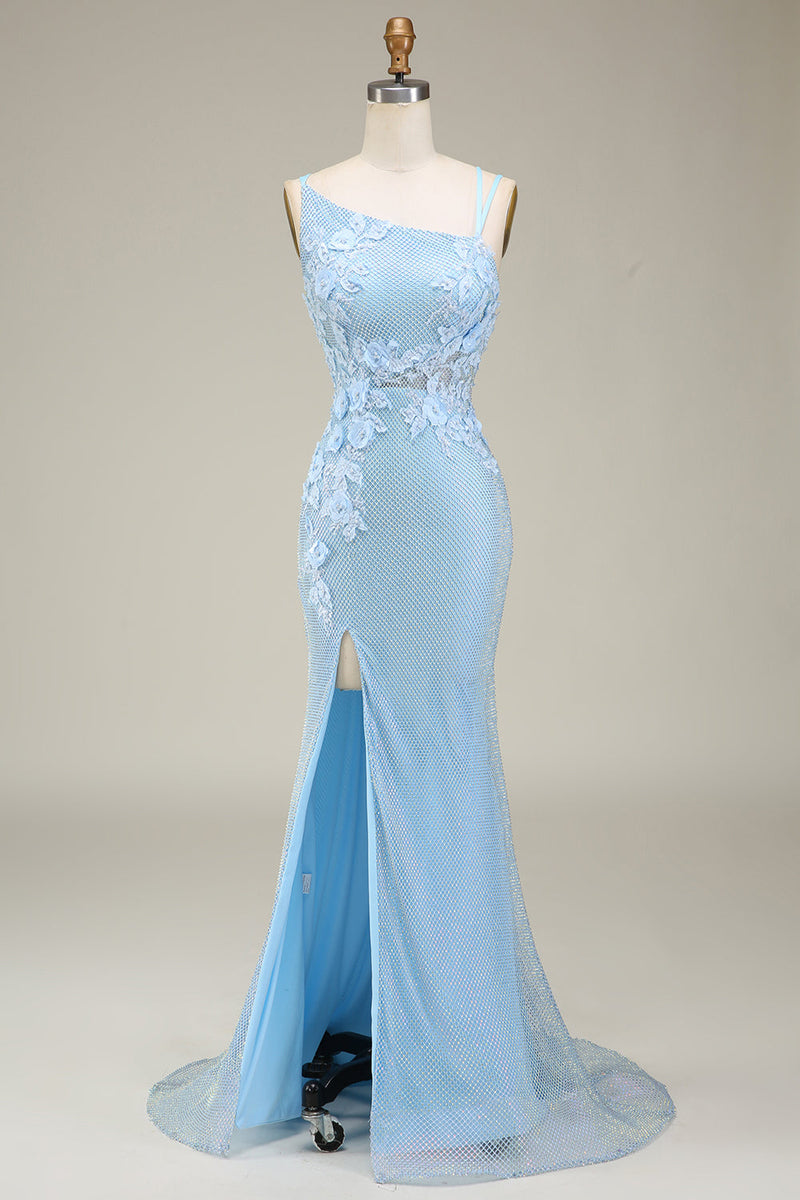 Light teal prom dresses deals
