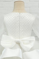 Load image into Gallery viewer, Ivory Long Sleeves Flower Girl Dress