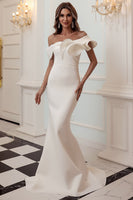 Load image into Gallery viewer, One Shoulder Mermaid Black Prom Dress