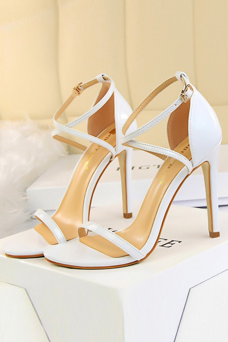 Load image into Gallery viewer, Black Stiletto Sandals