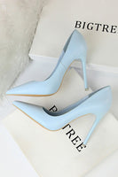 Load image into Gallery viewer, Super High Heel Shallow Mouth Pointed Stiletto Heels