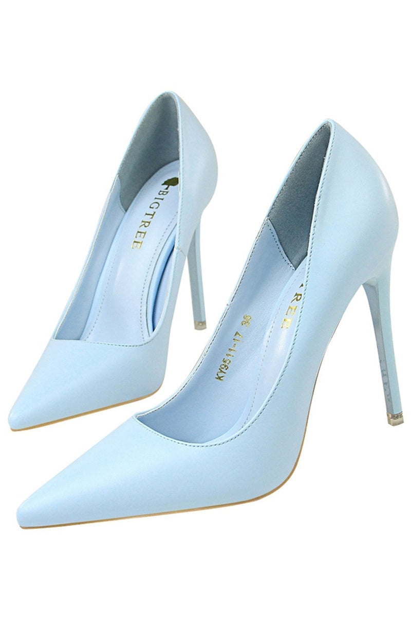 Load image into Gallery viewer, Super High Heel Shallow Mouth Pointed Stiletto Heels