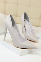 Load image into Gallery viewer, Super High Heel Shallow Mouth Pointed Stiletto Heels