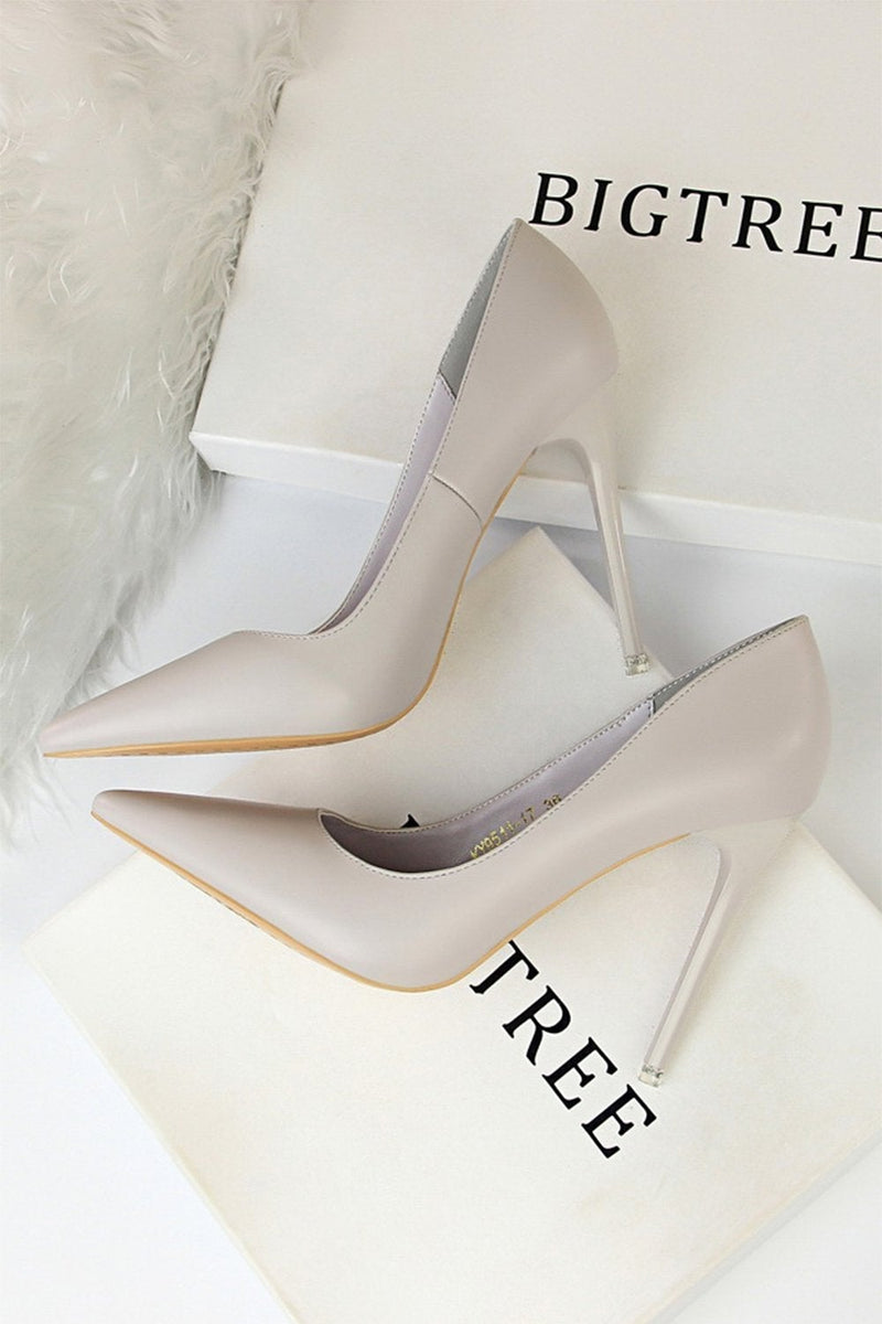 Load image into Gallery viewer, Super High Heel Shallow Mouth Pointed Stiletto Heels