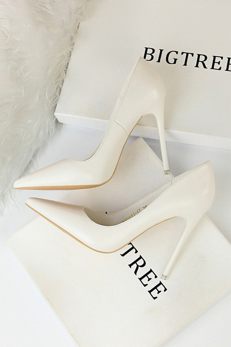 Load image into Gallery viewer, Super High Heel Shallow Mouth Pointed Stiletto Heels