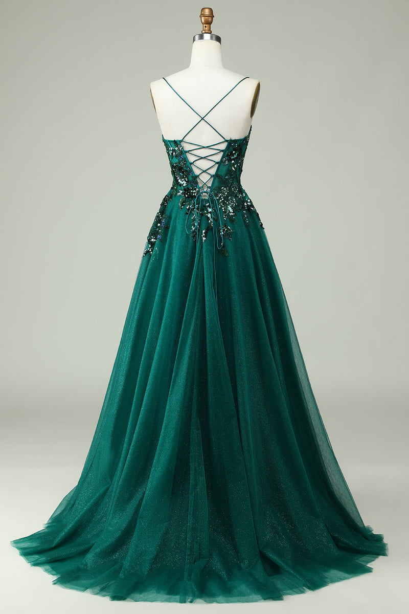 Dark green flowy dress 2025