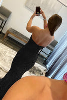 Load image into Gallery viewer, Fuchsia Sequin Mermaid Strapless Prom Dress