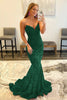 Load image into Gallery viewer, Fuchsia Sequin Mermaid Strapless Prom Dress