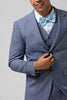 Load image into Gallery viewer, Notch Lapel Grey Blue Single Breasted 3 Pieces Men&#39;s Prom Suits