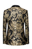 Load image into Gallery viewer, Black Golden Embroidery Men&#39;s Blazer
