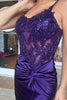 Load image into Gallery viewer, Dark Green Corset Ruched Spaghetti Straps Prom Dress with Slit
