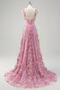 Load image into Gallery viewer, Off The Shoulder Taro Purple A Line Applique Long Prom Dress