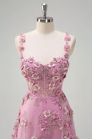 Load image into Gallery viewer, Off The Shoulder Taro Purple A Line Applique Long Prom Dress