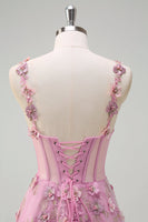 Load image into Gallery viewer, Off The Shoulder Taro Purple A Line Applique Long Prom Dress