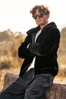 Load image into Gallery viewer, Black Faux Fur Thickened Jacket Coat Warm Long Sleeve Fluffy Coat