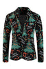 Load image into Gallery viewer, Merry Christmas Dark Green 3 Pieces Shawl Lapel Men&#39;s Christmas Party Suits