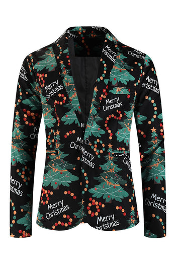 Merry Christmas Dark Green 3 Pieces Shawl Lapel Men's Christmas Party Suits