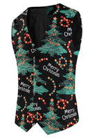 Load image into Gallery viewer, Merry Christmas Dark Green 3 Pieces Shawl Lapel Men&#39;s Christmas Party Suits