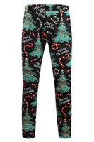 Load image into Gallery viewer, Merry Christmas Dark Green 3 Pieces Shawl Lapel Men&#39;s Christmas Party Suits