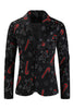 Load image into Gallery viewer, Zombie Man Cane Print Black Three Piece Men&#39;s Christmas Party Suit