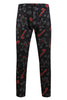Load image into Gallery viewer, Zombie Man Cane Print Black Three Piece Men&#39;s Christmas Party Suit