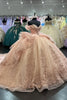 Load image into Gallery viewer, Blush Corset Off The Shoulder Tulle Ball Gown with Appliques