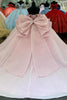 Load image into Gallery viewer, Beaded Corset Sparkly Pink Off The Shoulder Long Ball Gown with Bow