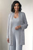 Load image into Gallery viewer, Light Grey 2 Piece Lace Mother of Bride Pant Suits