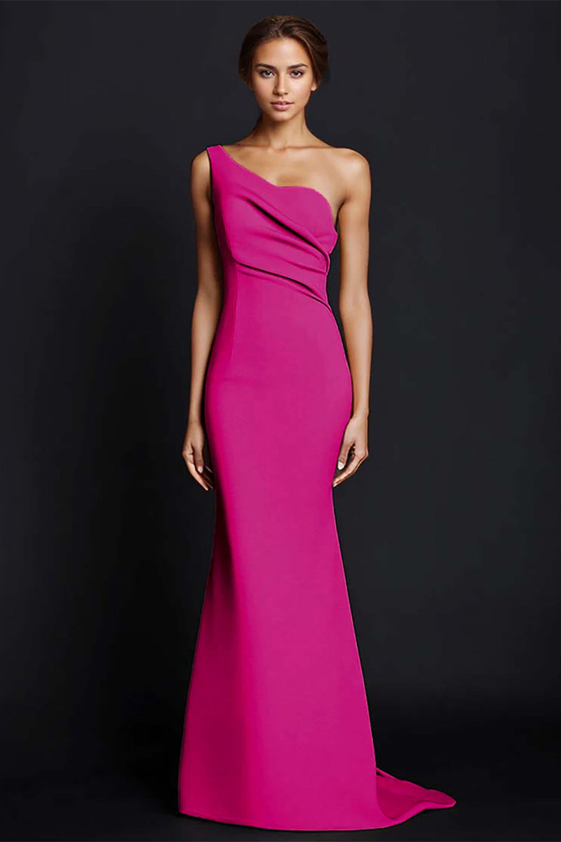 Load image into Gallery viewer, Khaki Mermaid One Shoulder Long Formal Dress