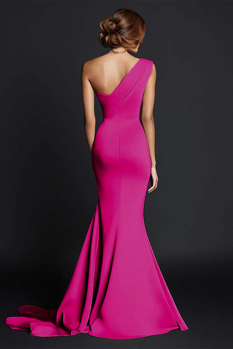 Load image into Gallery viewer, Khaki Mermaid One Shoulder Long Formal Dress