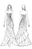 Load image into Gallery viewer, Dark Brown Sweetheart Ruched Ruffled Formal Dress